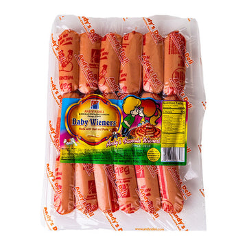 Andy's Deli Baby Veal Wieners Sosiski Prepacked, 1 lb (16 oz)
