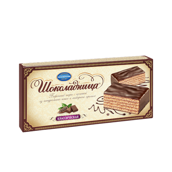 Kolomenskoe Shokoladnitsa Classic Glazed Waffle Cake, 240g image