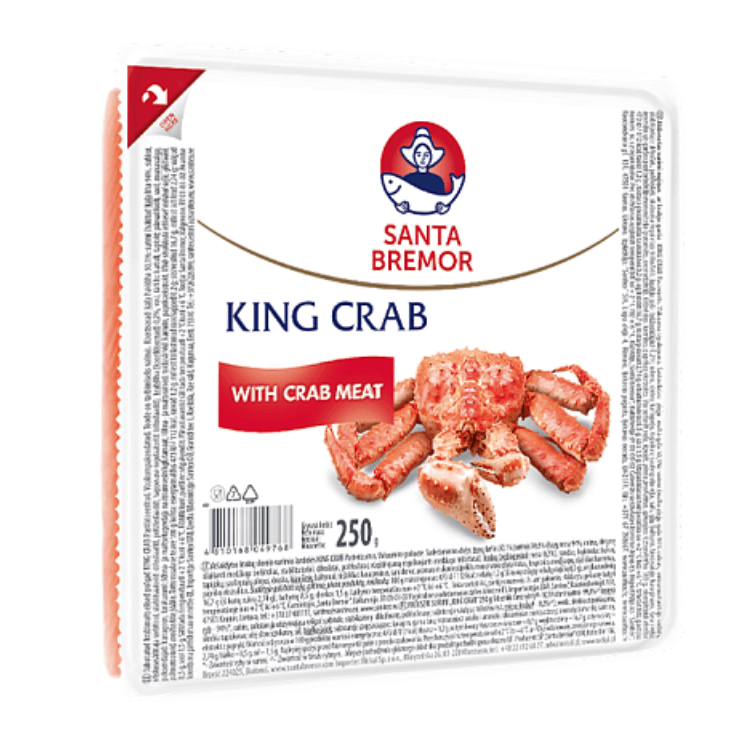 Santa Bremor Imitation King Crab Sticks XL 4pc, 250g image