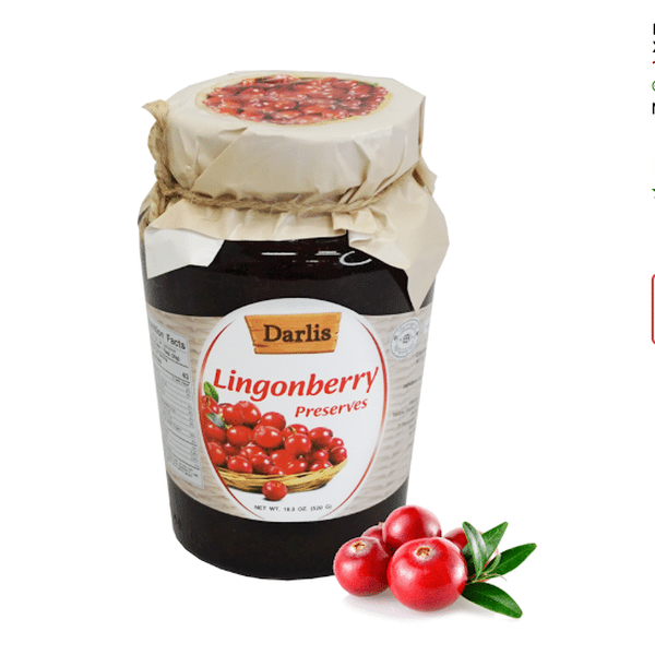 Darlis Lingonberry Preserve, 520g image