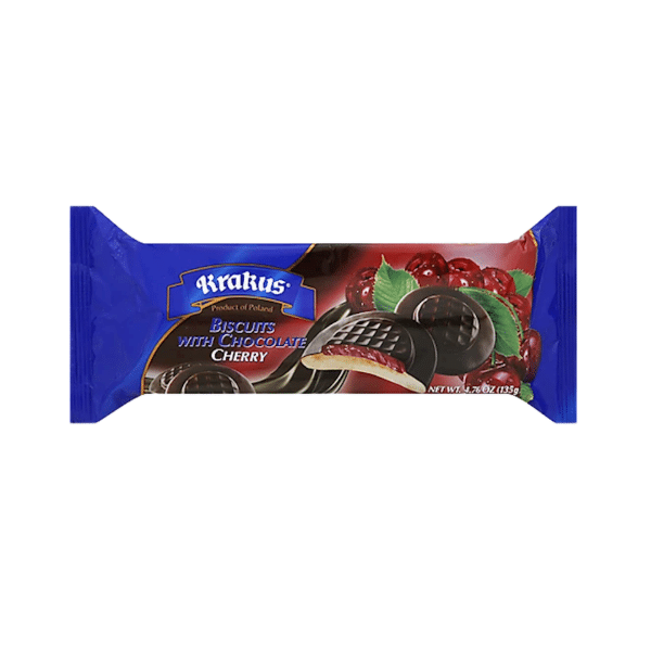 Krakus Cherry Chocolate Biscuits, 135g image