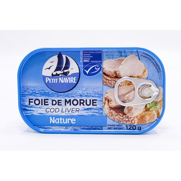 Icelandic Cod Liver in Own Oil Foie de Morue, 120g image