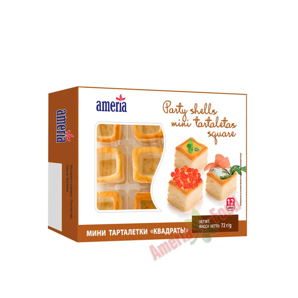 Ameria Mini Square Tartaletas Party Shells, 12 pcs (84g) image