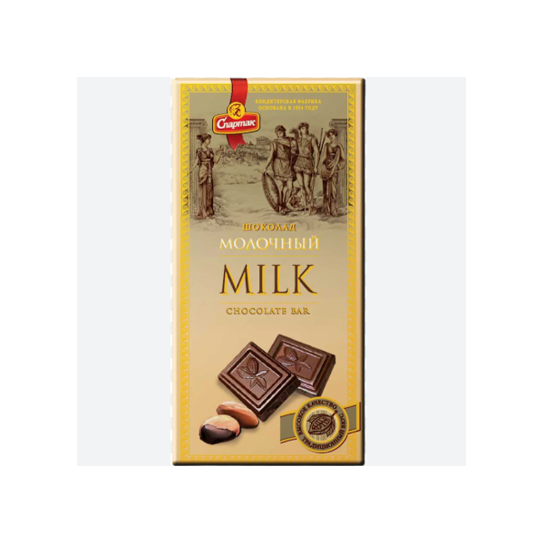 Spartak Milk Chocolate Bar, 85g image