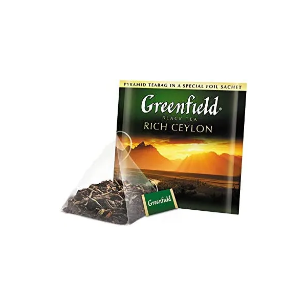 Greenfield Rich Ceylon Black Tea Pyramid Bags, 20 bags image