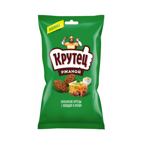 Krutets Holodets & Horseradish Bread Snacks, 100g image