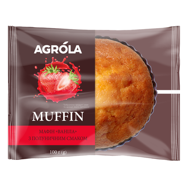 Bandinelli Vanilla Muffin Strawberry, 100g image