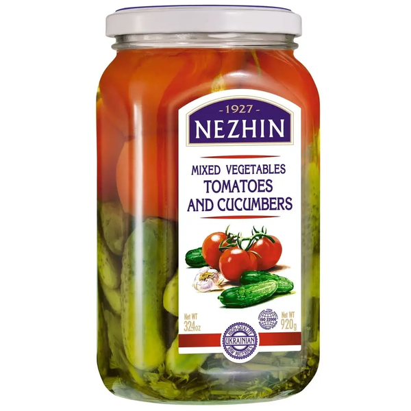 Nezhin Marinated Tomatoes & Cucumbers, 920g image