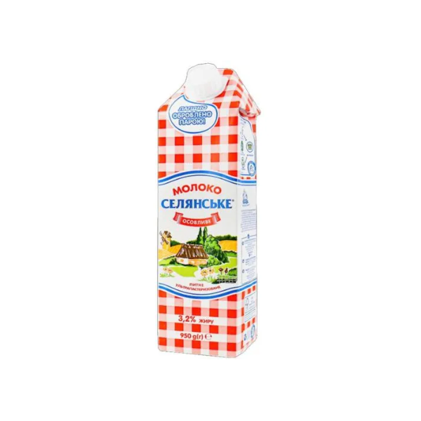 Selyanskoe Milk 3.2%, 950ml image