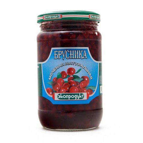 Ekoproduct Soaked Lingonberries (Mochennaya Brusnika), 340g image