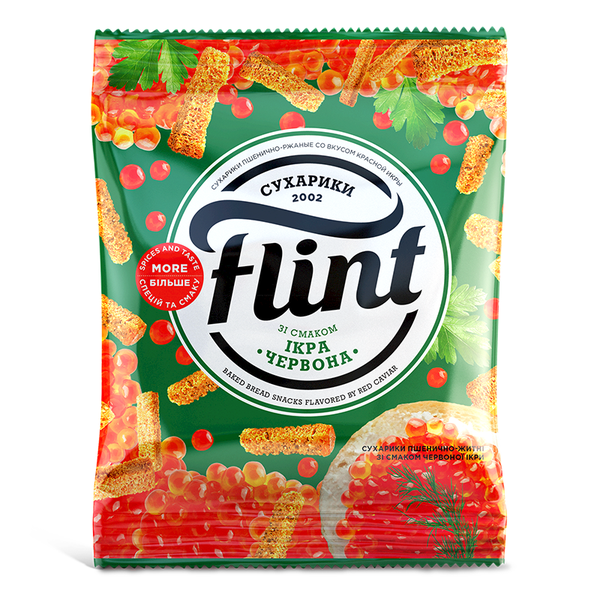 Flint Red Caviar Sukhariki, 70g image