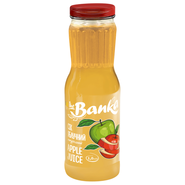 The Banka Apple Juice Glass Bottle, 1L image