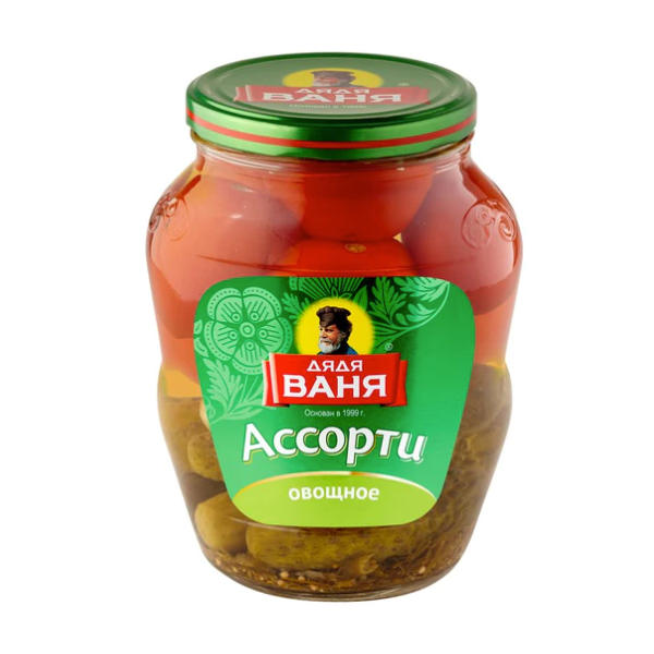 Uncle Vanya Assorted Pickled Cucumbers & Tomatoes, 1.8kg image