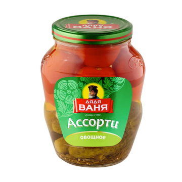 Uncle Vanya Assorted Pickled Cucumbers & Tomatoes, 1.8kg image