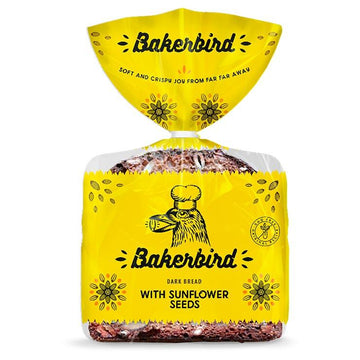 Bakerbird Dark Sliced Bread with Seeds, 300g image