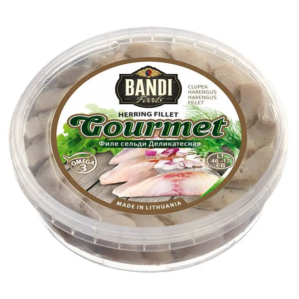 Bandi Gourmet Style Herring Fillets in Oil, 500g image