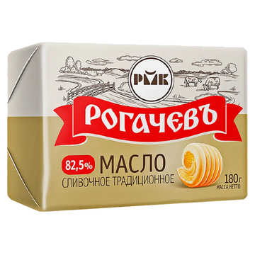 Rogachev Traditional Butter 82.5%, 180g image