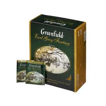 Greenfield Earl Grey Fantasy Black Tea Bags, 100 bags image