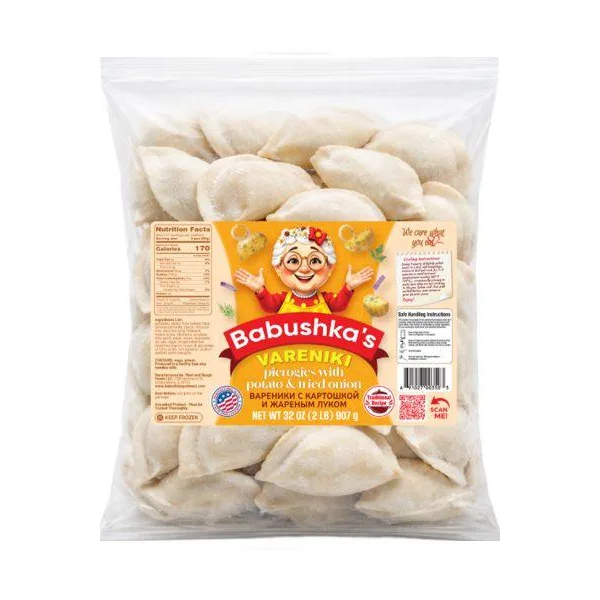 Babushkas Potato & Fried Onion Vareniki (Pierogi), 2 lb image