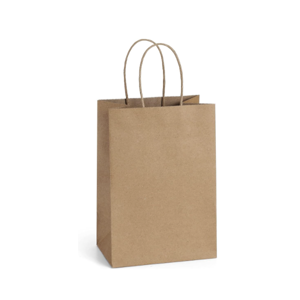 Kraft Paper Shopping Bag Small, Each image