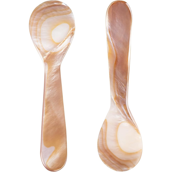 Mother of Pearl Caviar Spoons, 3.54 in, 2-Pack image