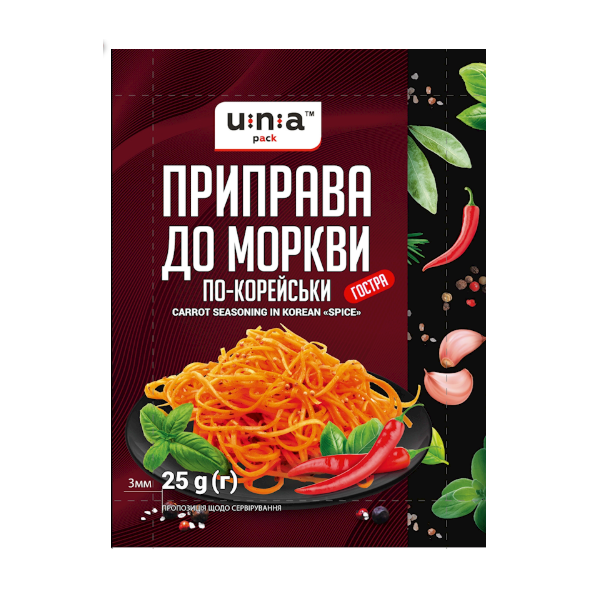 Una Korean Carrot Seasoning Spicy Hot, 25g image