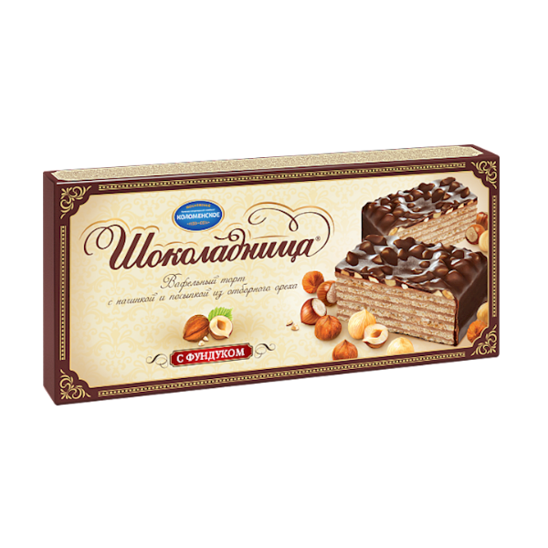 Kolomenskoe Shokoladnitsa Hazelnut Waffle Cake, 230g image