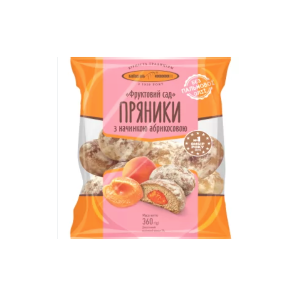 Kievhleb Fruit Gingerbread with Apricot, 360g image