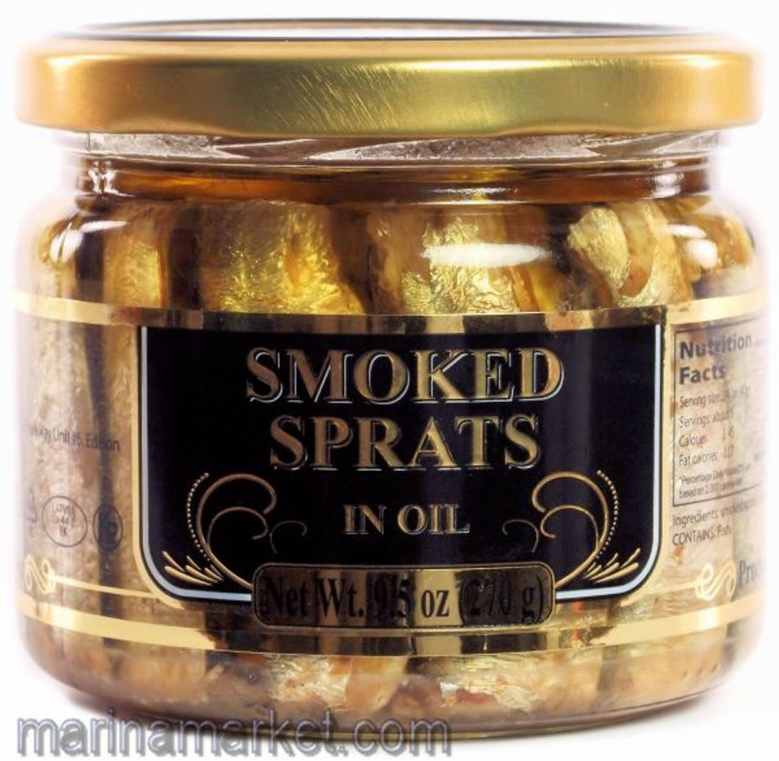 Riga Gold Smoked Sprats in Oil, 250g image