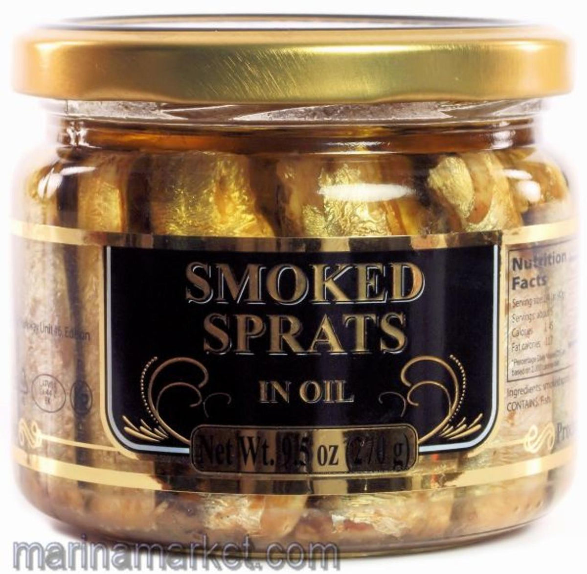 Riga Gold Smoked Sprats in Oil, 250g image