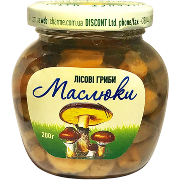 Charme Marinated Sliced Suillus (Maslyata) Mushrooms, 240g image
