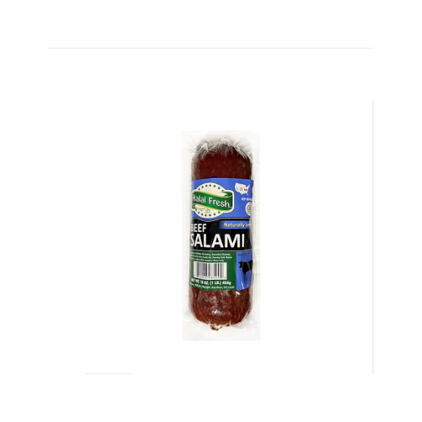 Halal Fresh Beef Salami, 1 lb image
