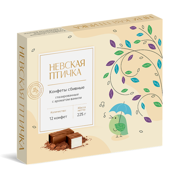 Nevskaya Ptichka Glazed Souffle Candies, 225g image