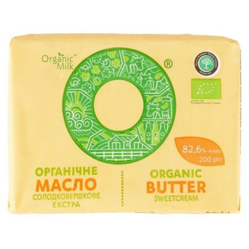 Organic Milk Sweet Cream Butter 82.6%, 200g image