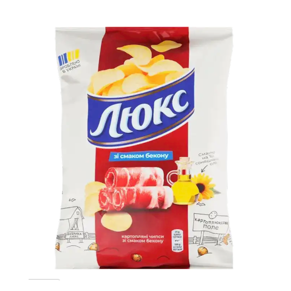 Lux Potato Chips Bacon, 125g image