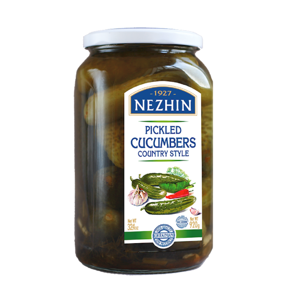 Nezhin Country Style Pickled Cucumbers, 920g image