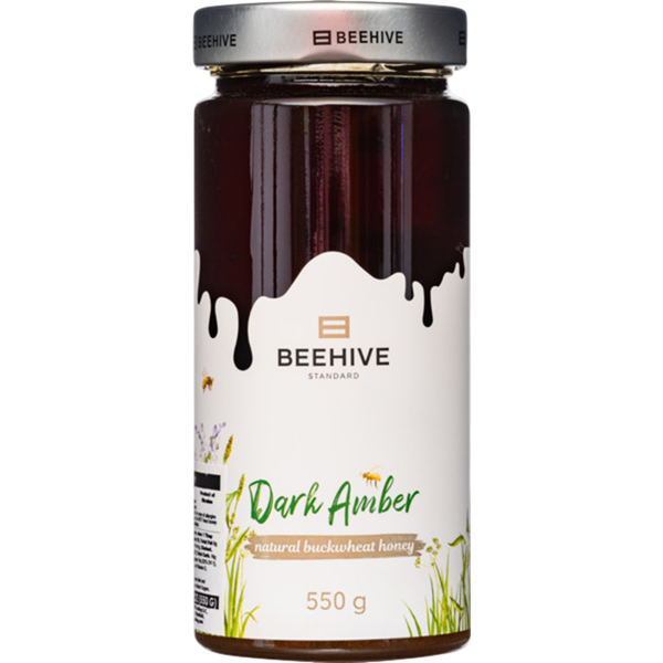 Beehive Natural Buckwheat Honey Glass Jar, 550g image