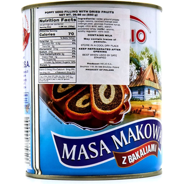 Masa Makowa Poppy Seed Filling with Dried Fruit Blue, 850g image