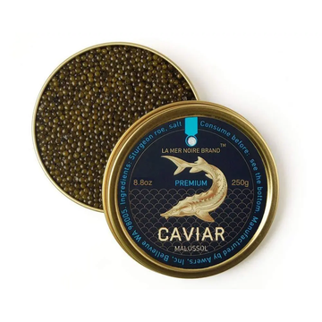 Ossetra Sturgeon Black Caviar Metal Tin, 250g image