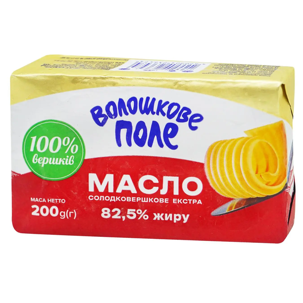 Voloshkove Pole Sweet Cream Butter 82.5%, 180g image