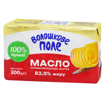 Voloshkove Pole Sweet Cream Butter 82.5%, 180g image