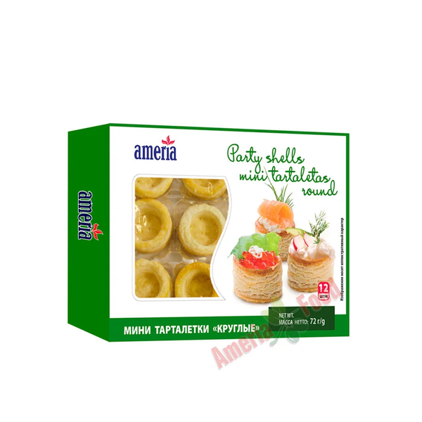 Ameria Mini Round Tartaletas Party Shells, 12 pcs (84g) image