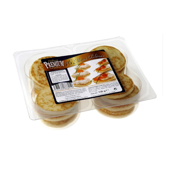 French Style Cocktail Blinis, 16 pcs, 135g image