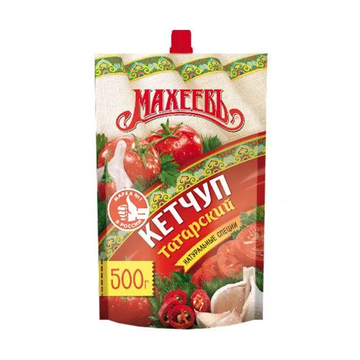 Maheev Tomato Ketchup Tatarskiy Doypack, 500g image
