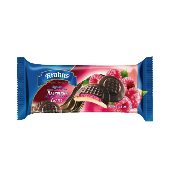 Krakus Raspberry Chocolate Biscuits, 150g image