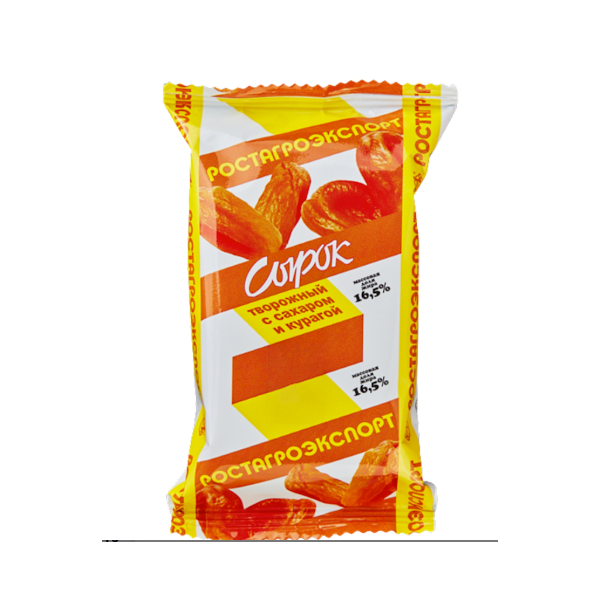 Rostagrocomplex Dried Apricot Farmer Cheese Dessert, 90g image