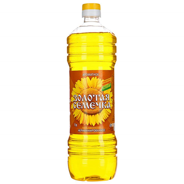 Zolotaya Semechka Non-Refined Sunflower Oil, 1L image