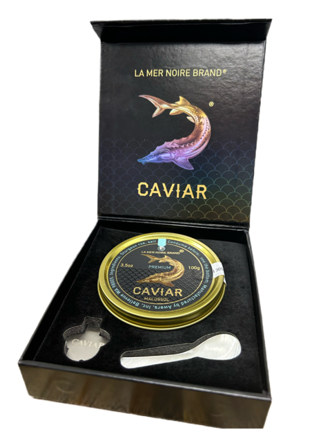 Ossetra Black Caviar Gift Box, 100g image