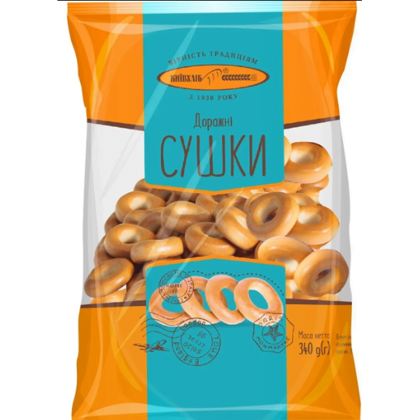 Kievhleb Dorozhnaya Bread Rings (Sushki), 340g image