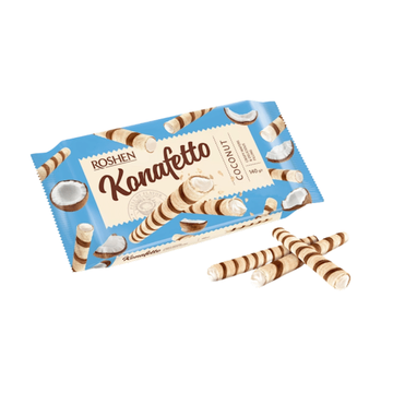 Konafetto Coconut Wafer Rolls, 140g image